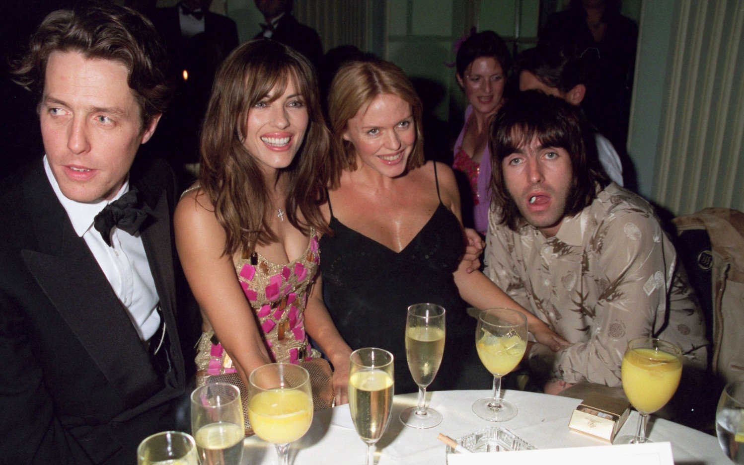 Oasis lead singer Liam Gallagher (right)