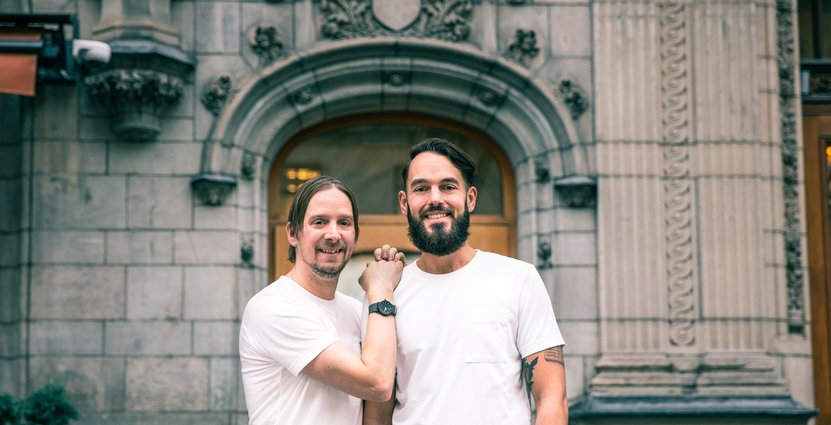 Barduon Ola Carlson och Alex Skärlén. 