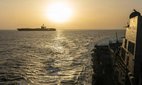 The USS Abraham Lincoln takes part in the operation to blockade ships passing through the Strait of Hormuz.