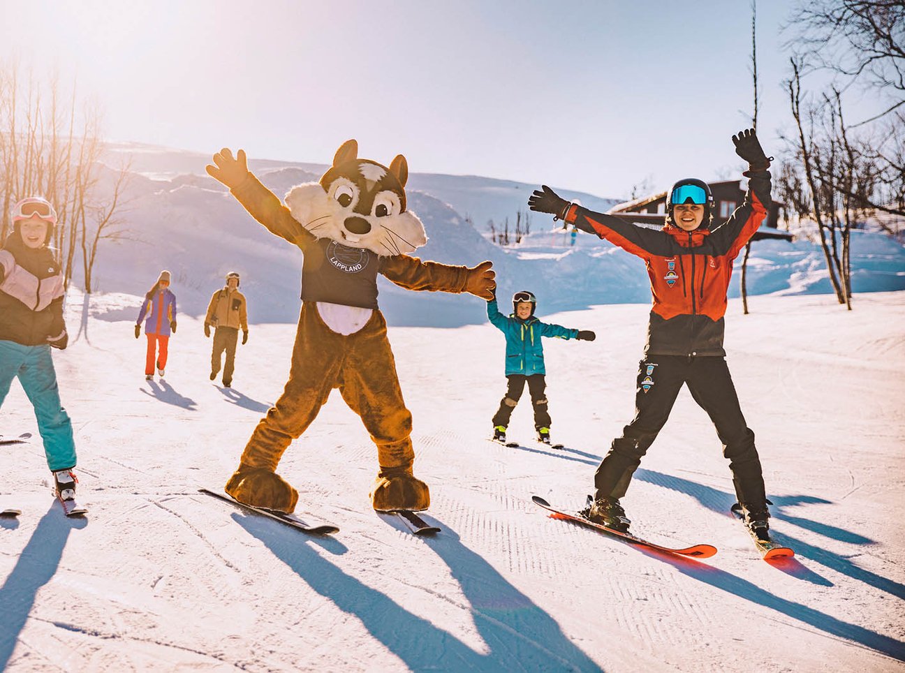 Barnens skidskola i Björkliden