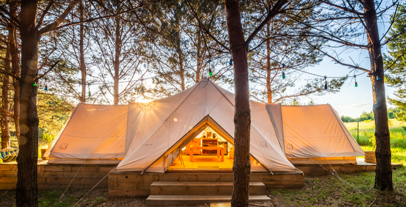 Danska Nordisk är en av världens ledande leverantörer av glampingtält. Ett eller flera tält kan göra mycket för din verksamhet i sommar. Foto: Nordisk Company