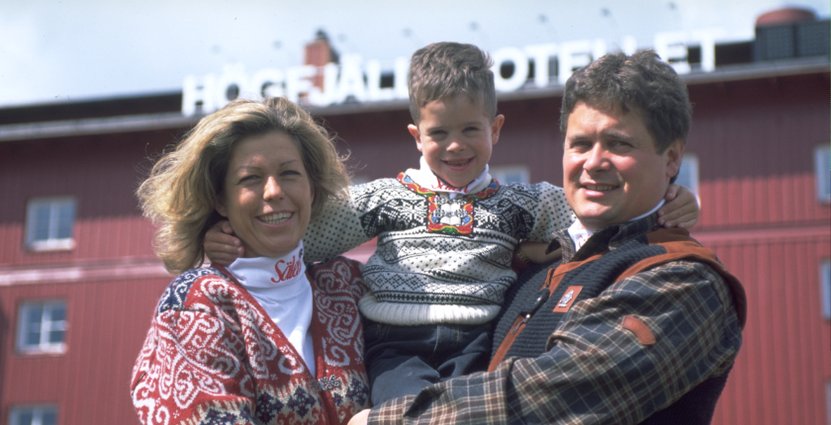 Thommy Backner med familj.  