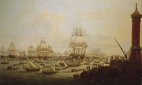 A painting displaying the splendour of the Neapolitan fleet.