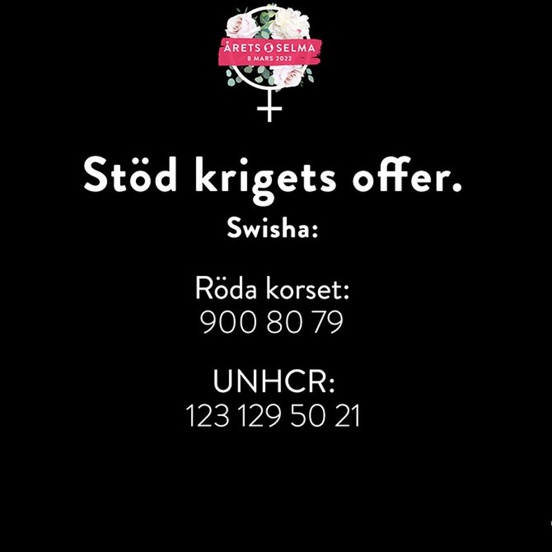 Stöd Röda korset och UNHCR under Årets Selma