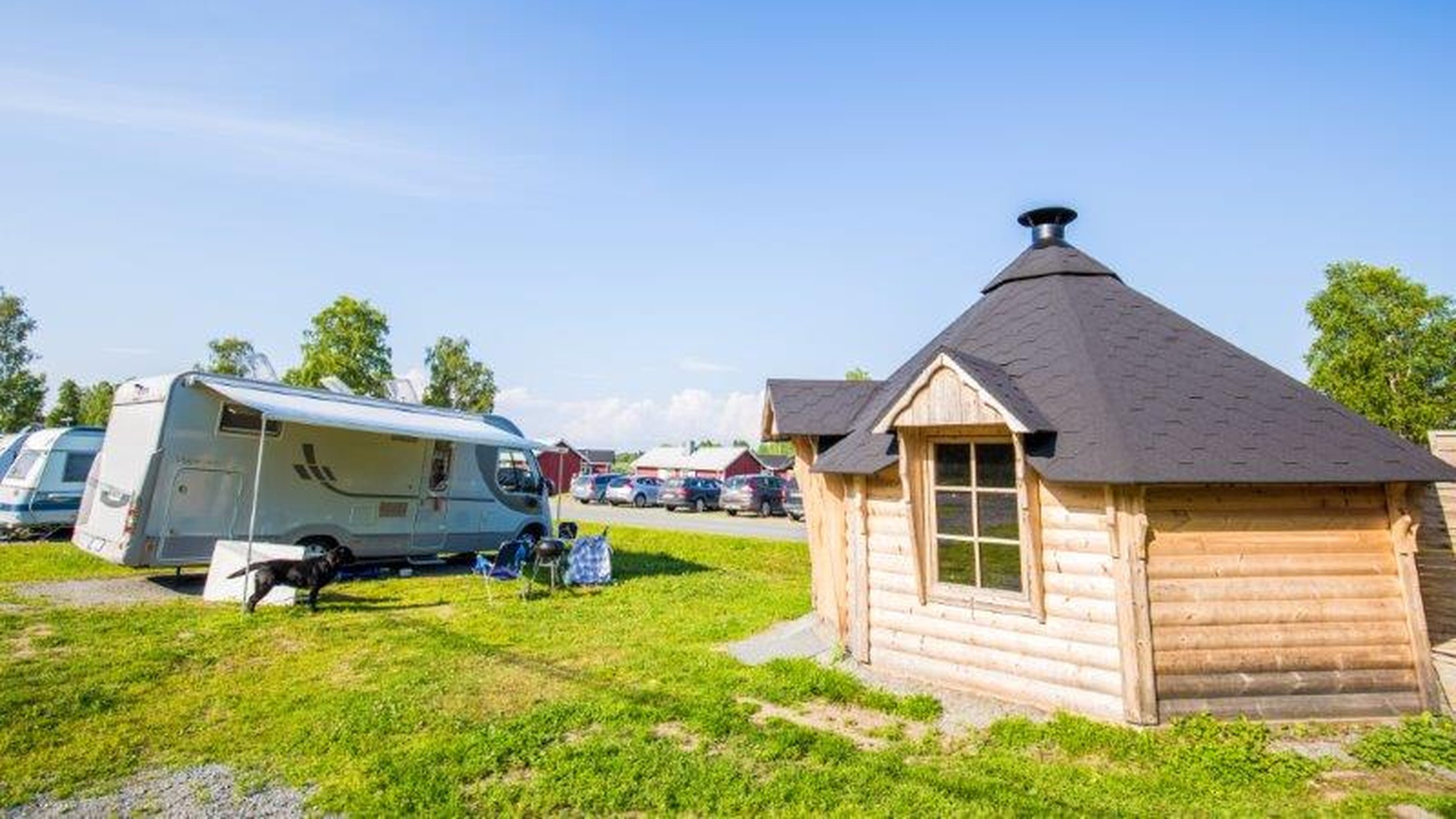 campingtomt med egen bastu & grillkåta