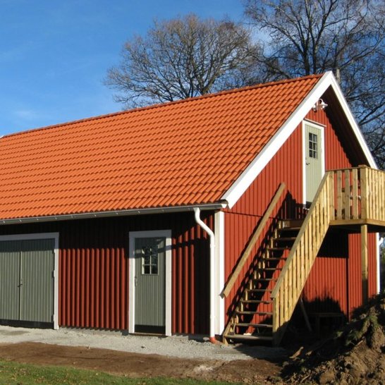 Garage med loft