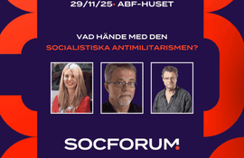 SocForum: Vad hände med den socialistiska antimilitarismen?