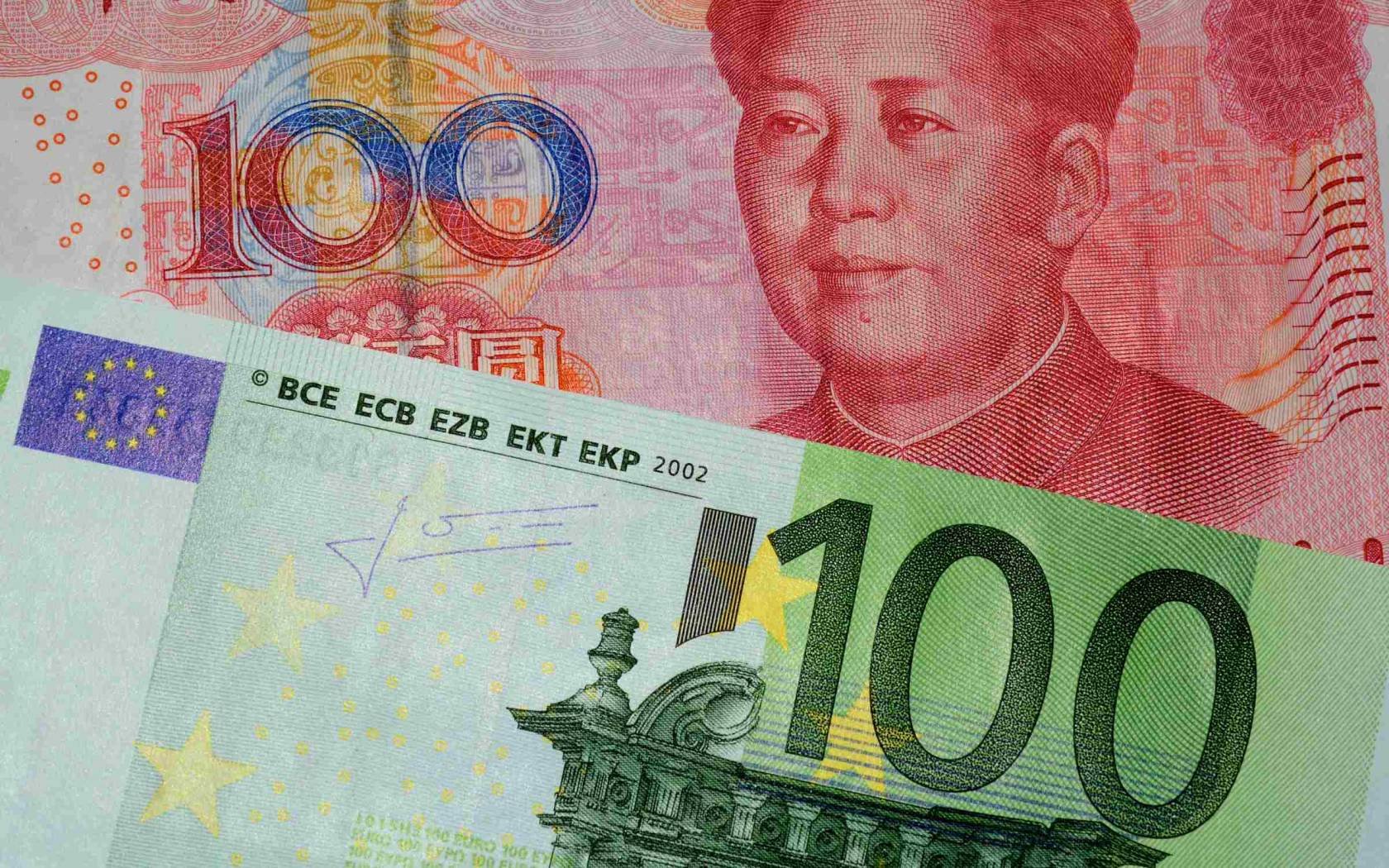Chinese Yuan and Euro.