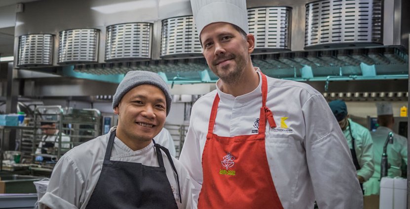 Sayan Isaksson och Daniel Roos skapar årets ännu topphemliga meny till Nobelbanketten. 