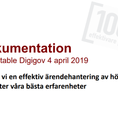 Väg fram till en effektiv ärendehantering av högsta kvalitet - Ta del av resultatet från vårt rundabordssamtal på Digigov!