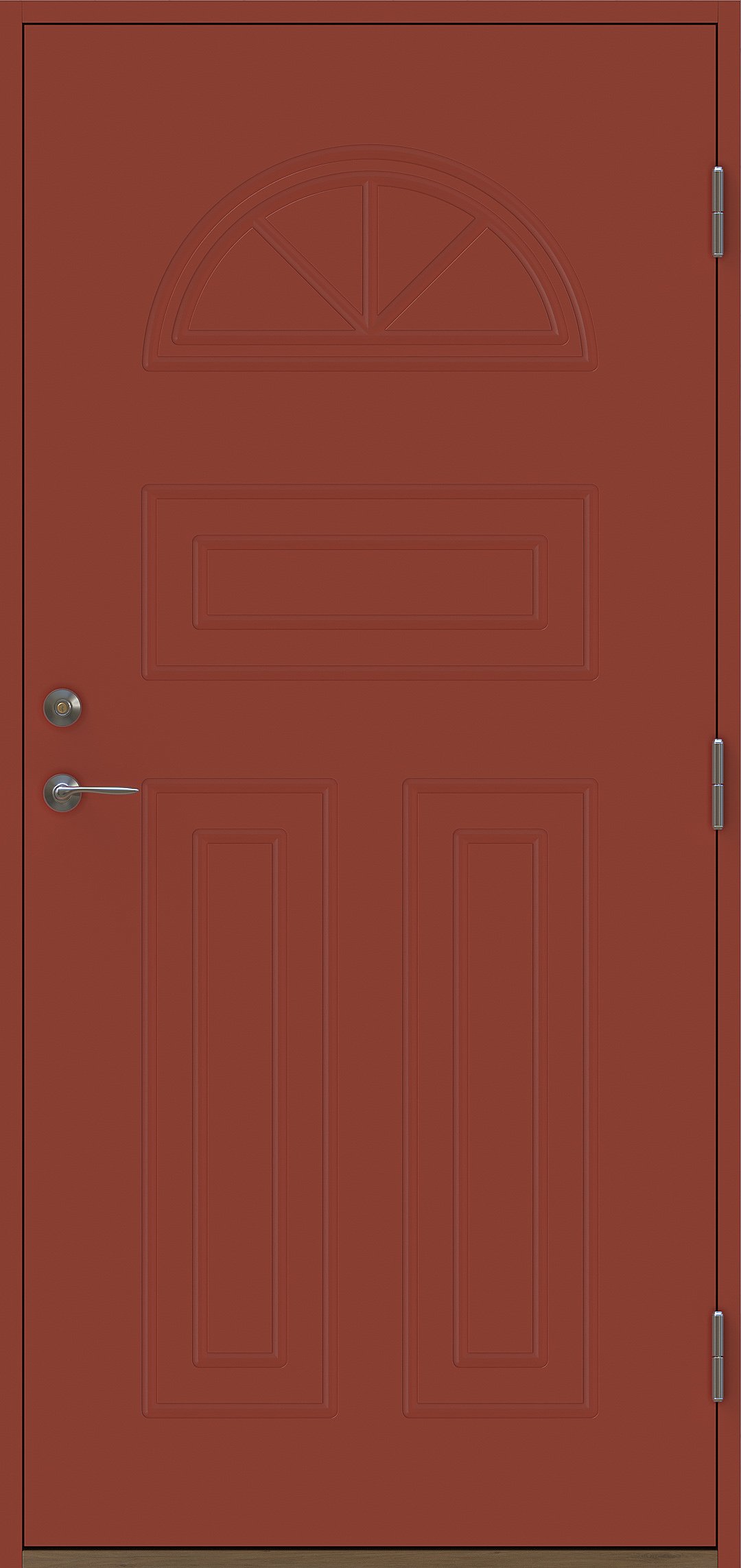 Solöga utan glas Röd