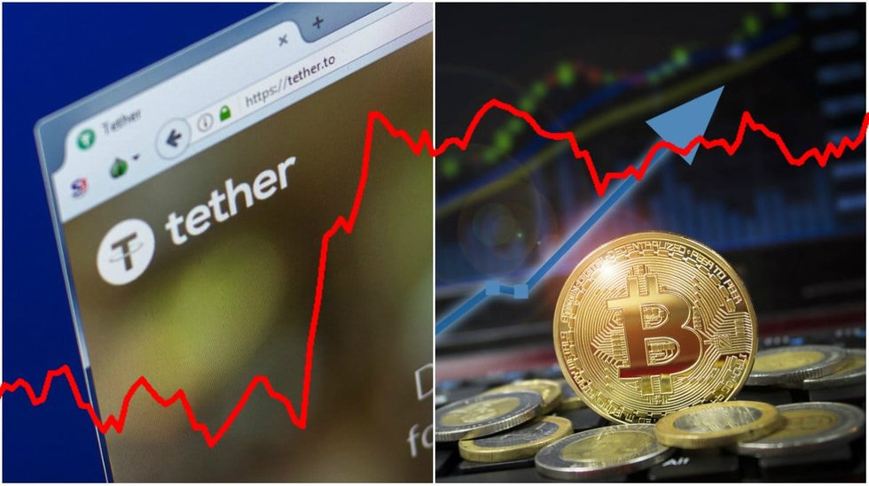 daily crypto study shows that tether may have pushed up bitcoin price and $6,100 still holding.