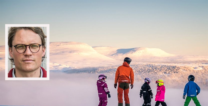 Philip Falcké, vd för Ramundberget spår besöksrekord under sportlovsveckorna.  Foto: Ramundberget