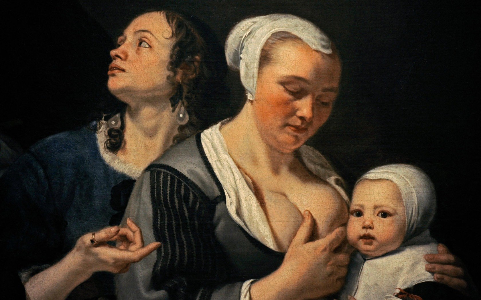 'The Artist's Family' by Jan Van Noort (1620-1676), oil on canvas, from the National Museum in Gdansk, Poland. Credit: Album