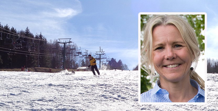 Vallåsen, som är en av Sveriges sydligaste skidanläggningar,<br />
 beräknas öppna i mellandagarna.  Foto: Slao