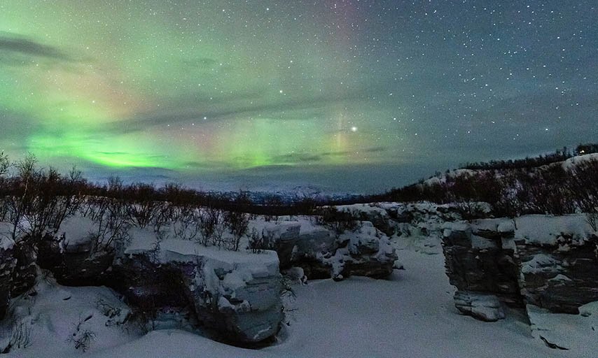 Abisko norrsken med Scandinavian Photoadventures